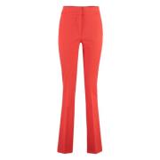 Wijde Wollen Broek Genny , Red , Dames