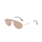 Pre-owned Metal sunglasses Fendi Vintage , Yellow , Dames