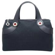 Pre-owned Canvas handbags Bvlgari Vintage , Black , Dames