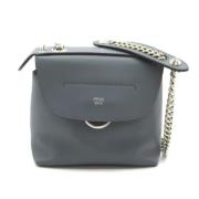 Pre-owned Leather fendi-bags Fendi Vintage , Gray , Dames