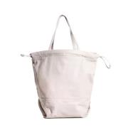 Pre-owned Leather handbags Yves Saint Laurent Vintage , White , Dames