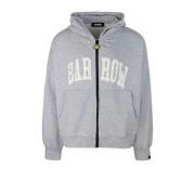 Grijze hoodie met aangepaste rits Barrow , Gray , Heren