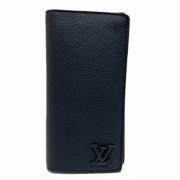 Pre-owned Leather wallets Louis Vuitton Vintage , Black , Dames