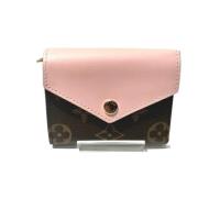 Pre-owned Canvas wallets Louis Vuitton Vintage , Pink , Dames