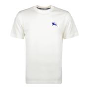 Witte Cavalier T-shirt Lente-Zomer 2024 Burberry , White , Heren