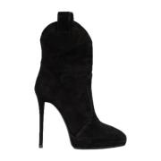 Pre-owned Suede boots Giuseppe Zanotti Pre-owned , Black , Dames