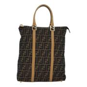 Pre-owned Canvas fendi-bags Fendi Vintage , Brown , Dames