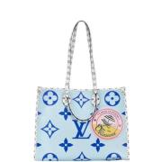 Pre-owned Canvas handbags Louis Vuitton Vintage , Blue , Dames