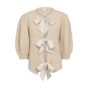 Strikvest met strik ieCC Stijl Co'Couture , Beige , Dames