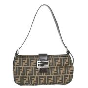 Pre-owned Canvas fendi-bags Fendi Vintage , Brown , Dames