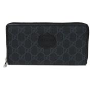 Pre-owned Canvas wallets Gucci Vintage , Black , Dames