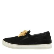 Pre-owned Velvet sneakers Versace Pre-owned , Black , Dames