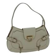 Pre-owned Leather handbags Salvatore Ferragamo Pre-owned , Beige , Dam...