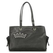 Pre-owned Leather shoulder-bags Loewe Pre-owned , Gray , Dames