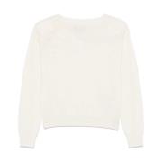 Off White Gebreide Top Ermanno Scervino , White , Dames