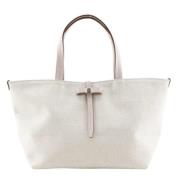 Pre-owned Fabric handbags Salvatore Ferragamo Pre-owned , White , Dame...