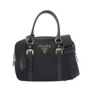 Pre-owned Leather prada-bags Prada Vintage , Black , Dames