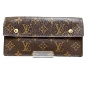 Pre-owned Canvas wallets Louis Vuitton Vintage , Brown , Dames