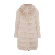 Chantilly Gewatteerde Jas Herno , Beige , Dames