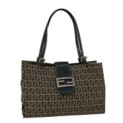 Pre-owned Canvas fendi-bags Fendi Vintage , Blue , Dames