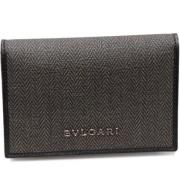 Pre-owned Canvas wallets Bvlgari Vintage , Gray , Dames