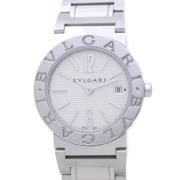 Pre-owned Stainless Steel watches Bvlgari Vintage , White , Dames