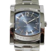 Pre-owned Stainless Steel watches Bvlgari Vintage , Blue , Heren