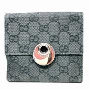 Pre-owned Canvas wallets Gucci Vintage , Gray , Dames