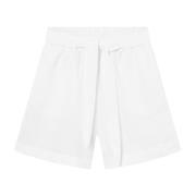 Casual Denim Shorts voor Vrouwen P.a.r.o.s.h. , White , Dames