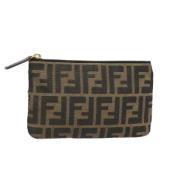 Pre-owned Canvas pouches Fendi Vintage , Black , Dames