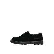 Derby Suede Black Filling Pieces , Black , Heren