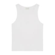 Tank Top Knot White Filling Pieces , White , Heren