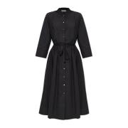 Katoenen jurk met een losse pasvorm Tory Burch , Black , Dames