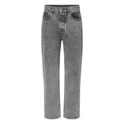 Grijze Gewassen Denim Jeans Drole de Monsieur , Gray , Heren