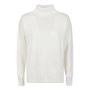 Turtle Neck Sweater Drumohr , White , Dames