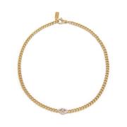 Evil Eye Chain Choker Nialaya , Yellow , Dames