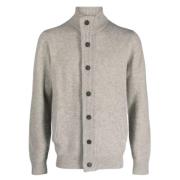 Essentiële Patch Zip Cardigan Barbour , Gray , Heren