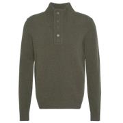 Half Zip Patch Pullover Jas Barbour , Green , Heren