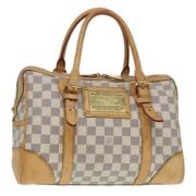 Pre-owned Canvas handbags Louis Vuitton Vintage , White , Dames