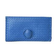 Pre-owned Leather clutches Bottega Veneta Vintage , Blue , Dames