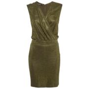 Pre-owned Fabric dresses Balmain Pre-owned , Green , Dames