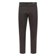 Slim Fit Chino Broek Nn07 , Gray , Heren