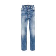 Vintage Gewassen Boston Broek Dsquared2 , Blue , Dames