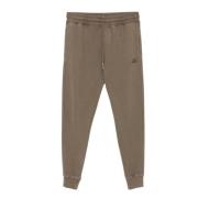 Logo-geborduurde Track Pants met Jersey Textuur C.p. Company , Brown ,...