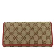 Pre-owned Canvas wallets Gucci Vintage , Multicolor , Dames