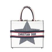 Pre-owned Canvas totes Dior Vintage , White , Dames