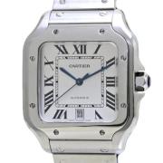 Pre-owned Metal watches Cartier Vintage , Gray , Dames