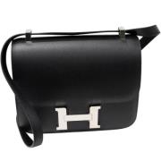 Pre-owned Leather hermes-bags Hermès Vintage , Black , Dames