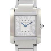 Pre-owned Metal watches Cartier Vintage , Gray , Dames