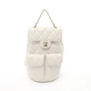 Pre-owned Canvas chanel-bags Chanel Vintage , White , Dames